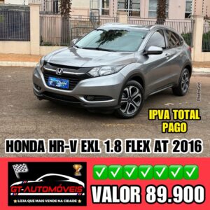 HR-V EXL 1.8 Flexone 16V 5p Aut.