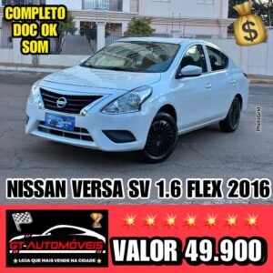 VERSA SV 1.6 16V Flex Fuel 4p Mec.