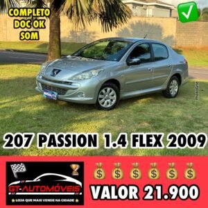 207 Sedan Passion XR 1.4 Flex 8V 4p